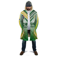 Custom Cook Islands Rugby Cloak Unique Style White Version - Polynesian Pride