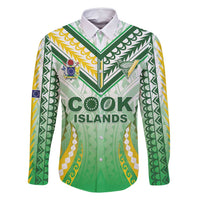 Custom Cook Islands Rugby Family Matching Tank Maxi Dress and Hawaiian Shirt Unique Style White Version - Polynesian Pride