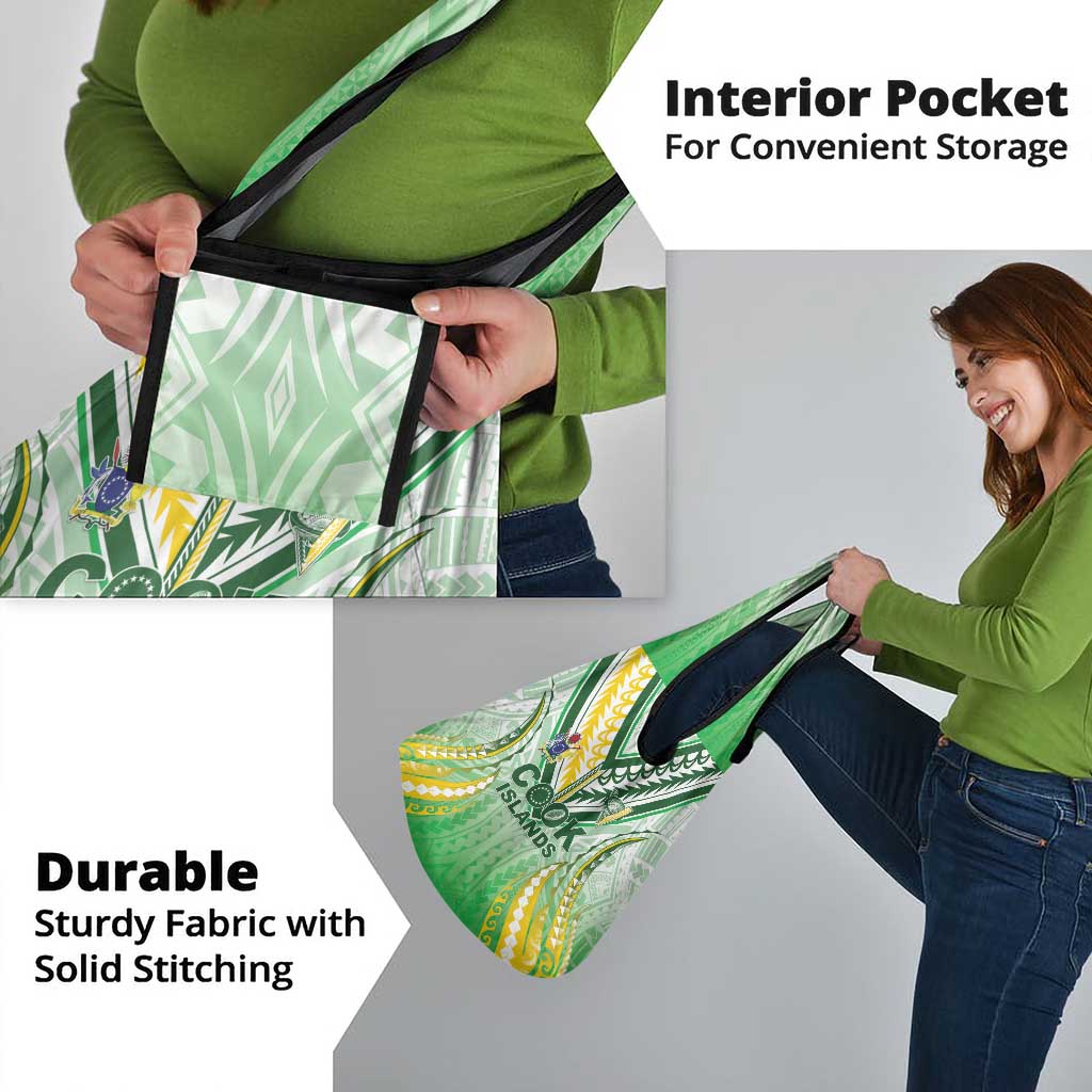 Cook Islands Rugby Grocery Bag Unique Style White Version - Polynesian Pride