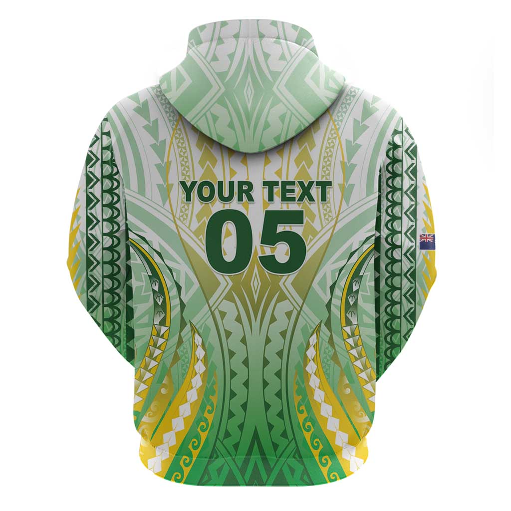 Custom Cook Islands Rugby Hoodie Unique Style White Version - Polynesian Pride