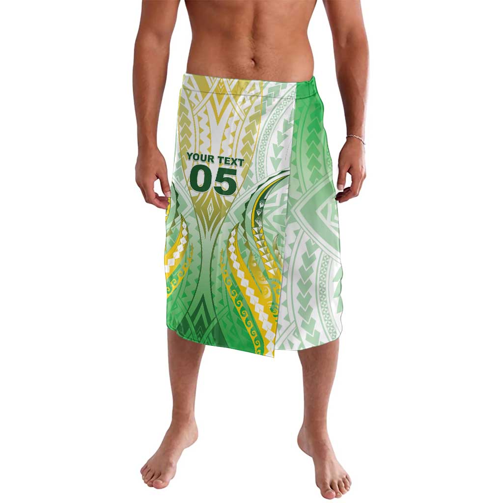 Custom Cook Islands Rugby Lavalava Unique Style White Version - Polynesian Pride