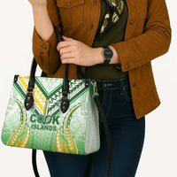 Cook Islands Rugby Leather Bag Unique Style White Version - Polynesian Pride