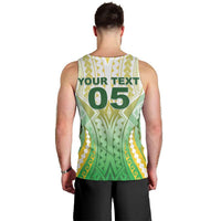 Custom Cook Islands Rugby Men Tank Top Unique Style White Version - Polynesian Pride