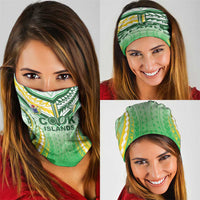Cook Islands Rugby Neck Gaiter Unique Style White Version - Polynesian Pride