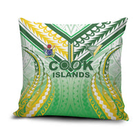 Cook Islands Rugby Pillow Cover Unique Style White Version - Polynesian Pride