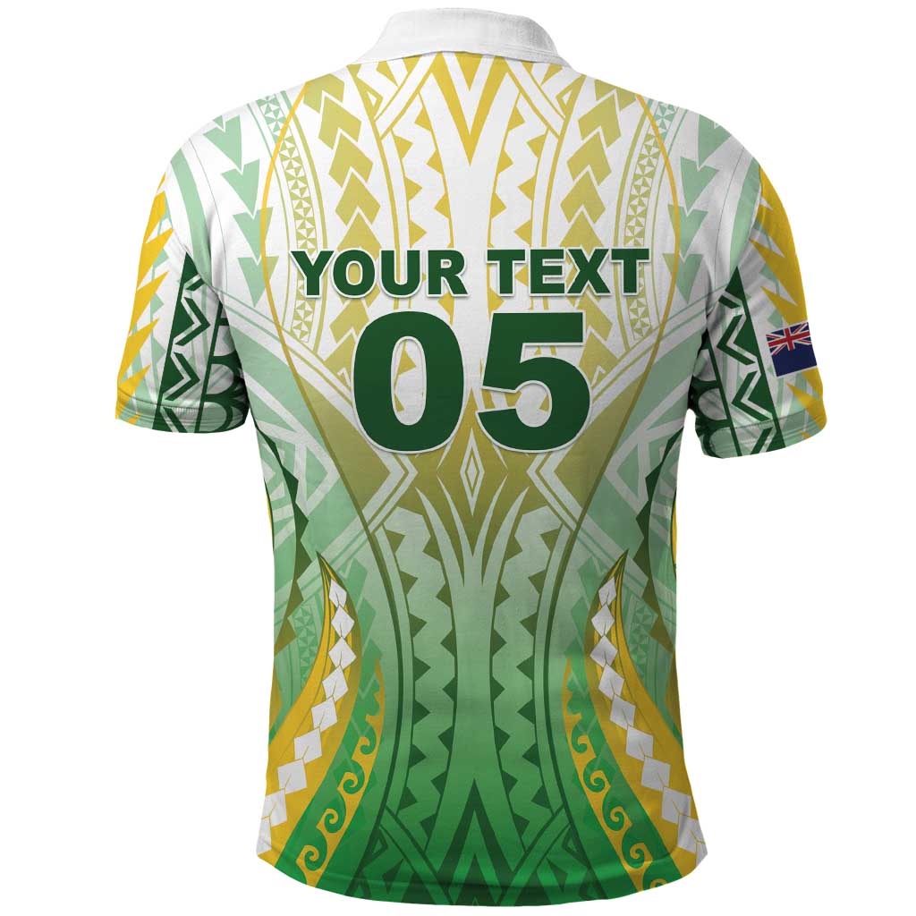 Custom Cook Islands Rugby Polo Shirt Unique Style White Version - Polynesian Pride