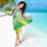 Cook Islands Rugby Sarong Unique Style White Version - Polynesian Pride