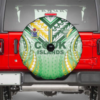 Cook Islands Rugby Spare Tire Cover Unique Style White Version - Polynesian Pride