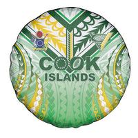 Cook Islands Rugby Spare Tire Cover Unique Style White Version - Polynesian Pride