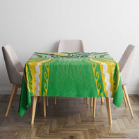 Cook Islands Rugby Tablecloth Unique Style White Version - Polynesian Pride