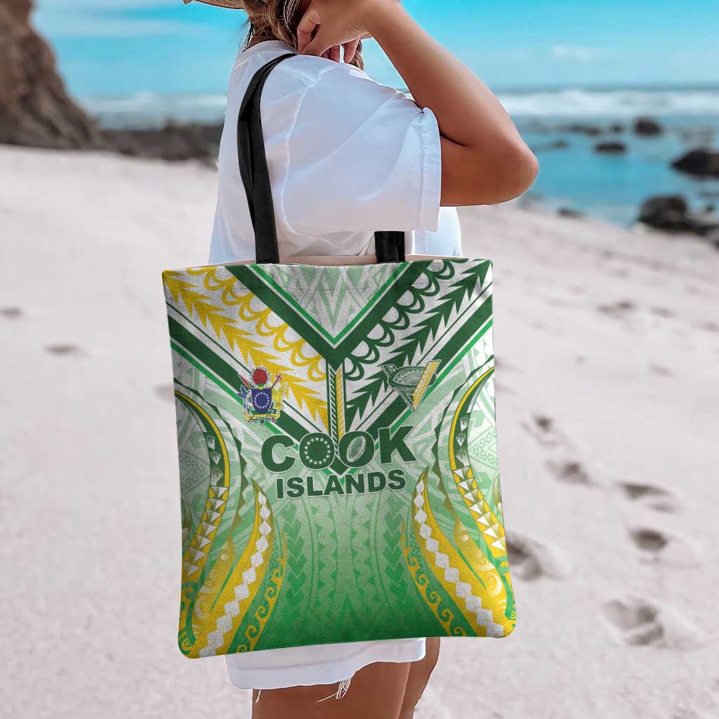 Cook Islands Rugby Tote Bag Unique Style White Version - Polynesian Pride