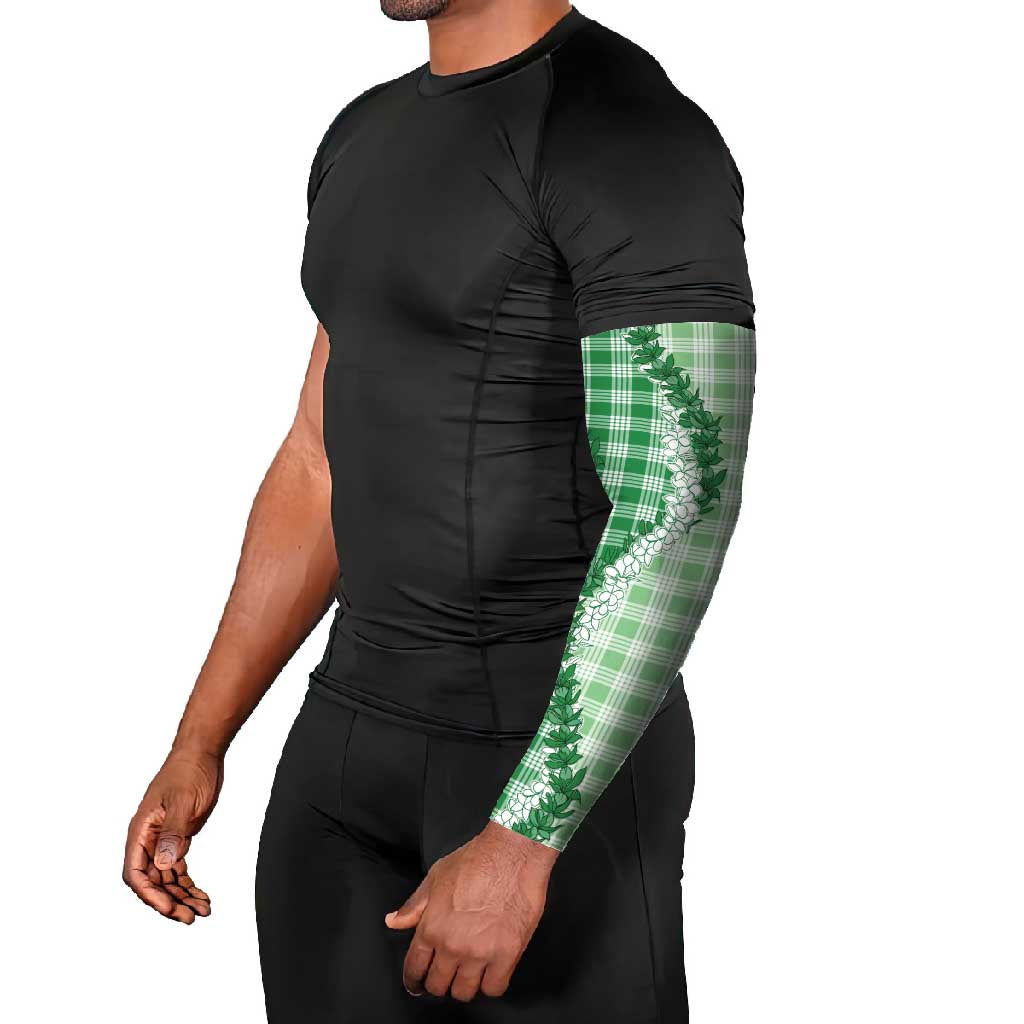 Green Hawaii Palaka Arm Sleeves Hawaiian Honohono Lei LT05 - Polynesian Pride