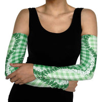Green Hawaii Palaka Arm Sleeves Hawaiian Honohono Lei LT05 - Polynesian Pride