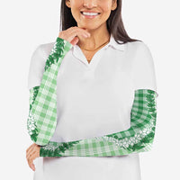 Green Hawaii Palaka Arm Sleeves Hawaiian Honohono Lei LT05 - Polynesian Pride