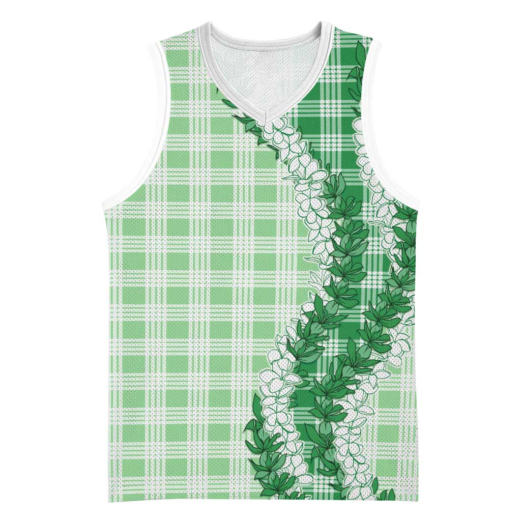 Green Hawaii Palaka Basketball Jersey Hawaiian Honohono Lei LT05 Unisex Green - Polynesian Pride