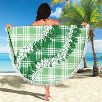 Green Hawaii Palaka Beach Blanket Hawaiian Honohono Lei