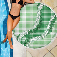 Green Hawaii Palaka Beach Blanket Hawaiian Honohono Lei