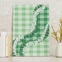 Green Hawaii Palaka Canvas Wall Art Hawaiian Honohono Lei LT05 Without Frame Green - Polynesian Pride
