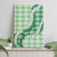 Green Hawaii Palaka Canvas Wall Art Hawaiian Honohono Lei LT05 - Polynesian Pride