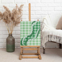 Green Hawaii Palaka Canvas Wall Art Hawaiian Honohono Lei LT05 - Polynesian Pride