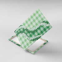 Green Hawaii Palaka Canvas Wall Art Hawaiian Honohono Lei LT05 With Frame Green - Polynesian Pride