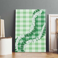 Green Hawaii Palaka Canvas Wall Art Hawaiian Honohono Lei LT05 - Polynesian Pride
