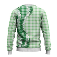 Green Hawaii Palaka Ugly Christmas Sweater Hawaiian Honohono Lei LT05 - Polynesian Pride