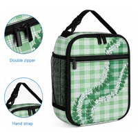 Green Hawaii Palaka Lunch Bag Hawaiian Honohono Lei