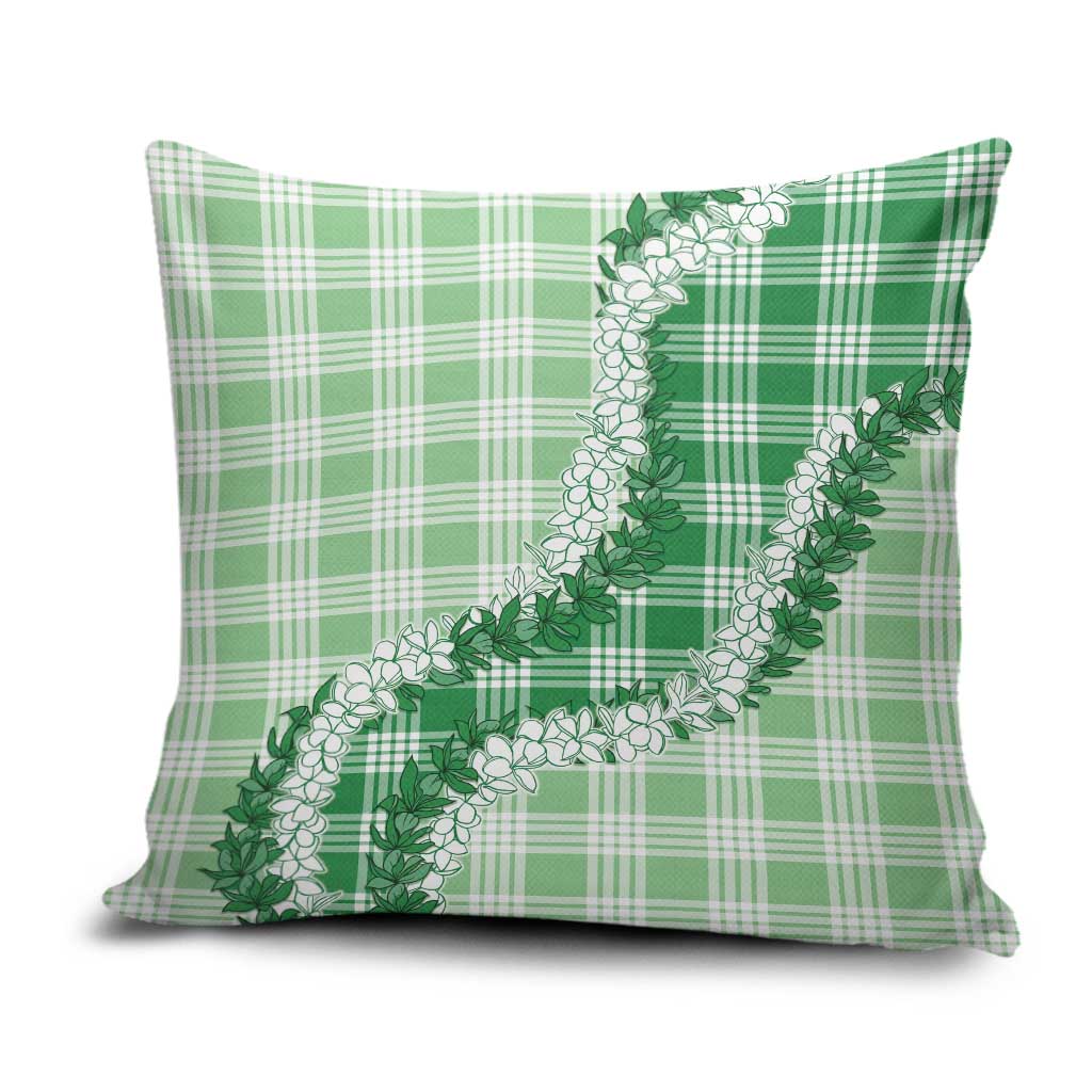 Green Hawaii Palaka Pillow Cover Hawaiian Honohono Lei LT05 Green - Polynesian Pride