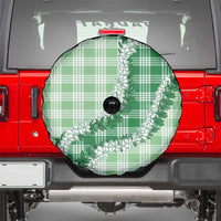 Green Hawaii Palaka Spare Tire Cover Hawaiian Honohono Lei