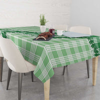 Green Hawaii Palaka Tablecloth Hawaiian Honohono Lei