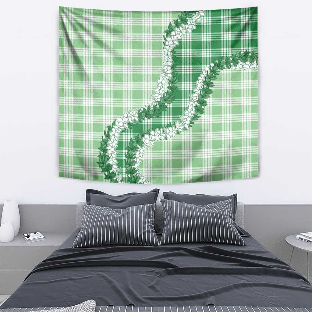 Green Hawaii Palaka Tapestry Hawaiian Honohono Lei LT05 - Polynesian Pride