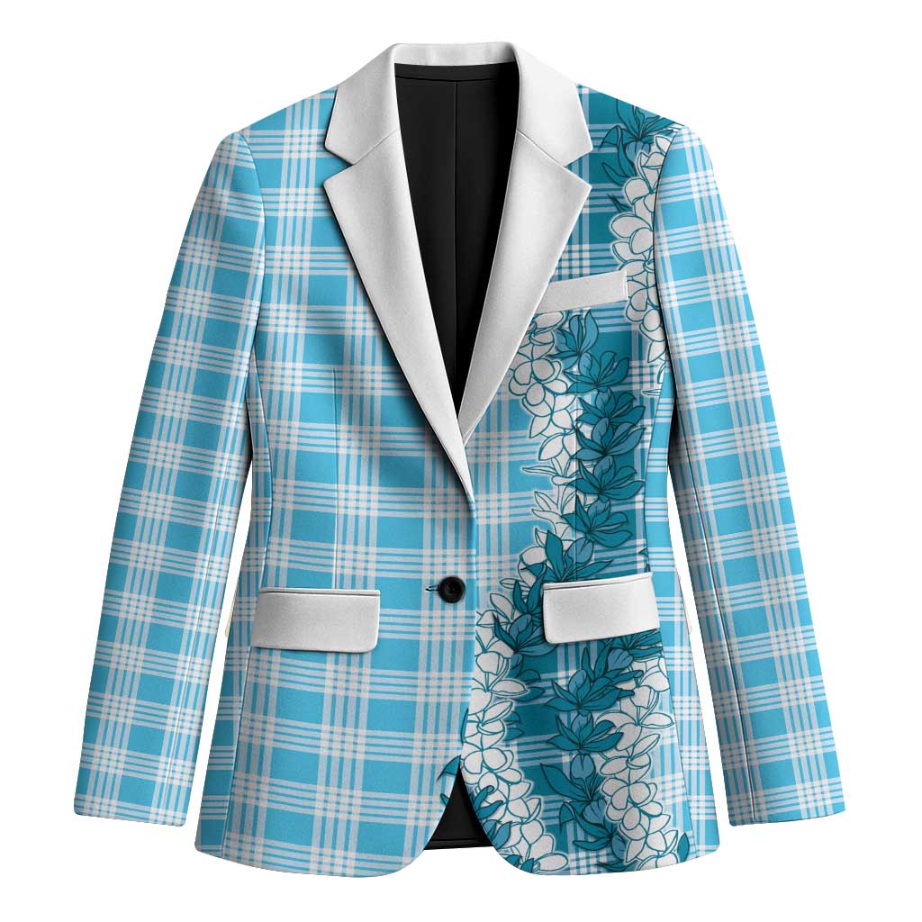 Blue Hawaii Palaka Blazer Hawaiian Honohono Lei