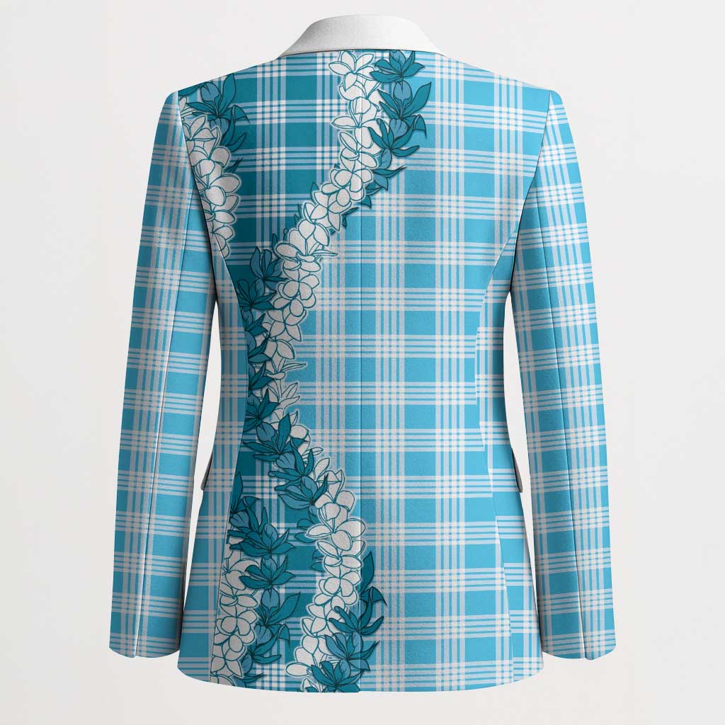 Blue Hawaii Palaka Blazer Hawaiian Honohono Lei