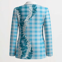 Blue Hawaii Palaka Blazer Hawaiian Honohono Lei