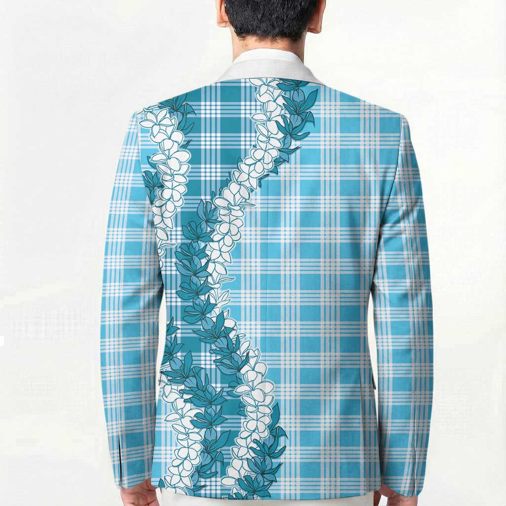 Blue Hawaii Palaka Blazer Hawaiian Honohono Lei