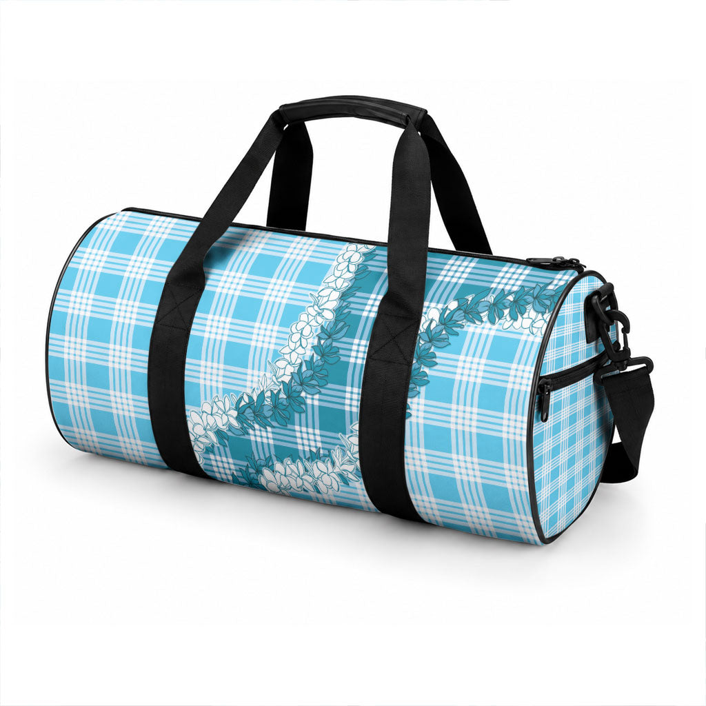 Blue Hawaii Palaka Duffle Bag Hawaiian Honohono Lei LT05 - Polynesian Pride