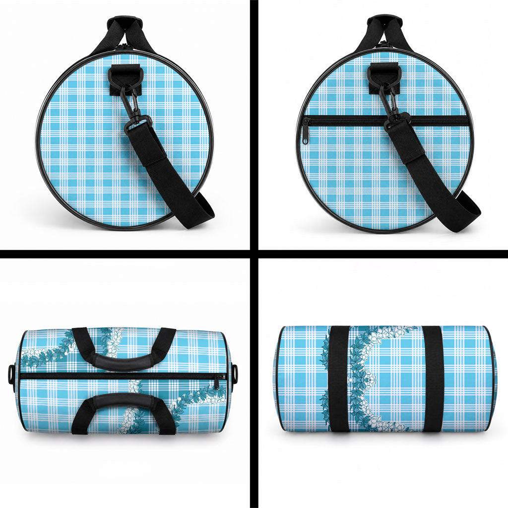 Blue Hawaii Palaka Duffle Bag Hawaiian Honohono Lei LT05 - Polynesian Pride
