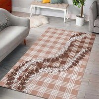 Beige Hawaii Palaka Area Rug Hawaiian Honohono Lei