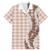 Beige Hawaii Palaka Hawaiian Shirt Hawaiian Honohono Lei