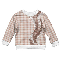 Beige Hawaii Palaka Kid Ugly Christmas Sweater Hawaiian Honohono Lei LT05 Kid Beige - Polynesian Pride