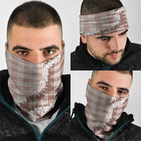 Beige Hawaii Palaka Neck Gaiter Hawaiian Honohono Lei