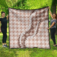 Beige Hawaii Palaka Quilt Hawaiian Honohono Lei LT05 - Polynesian Pride