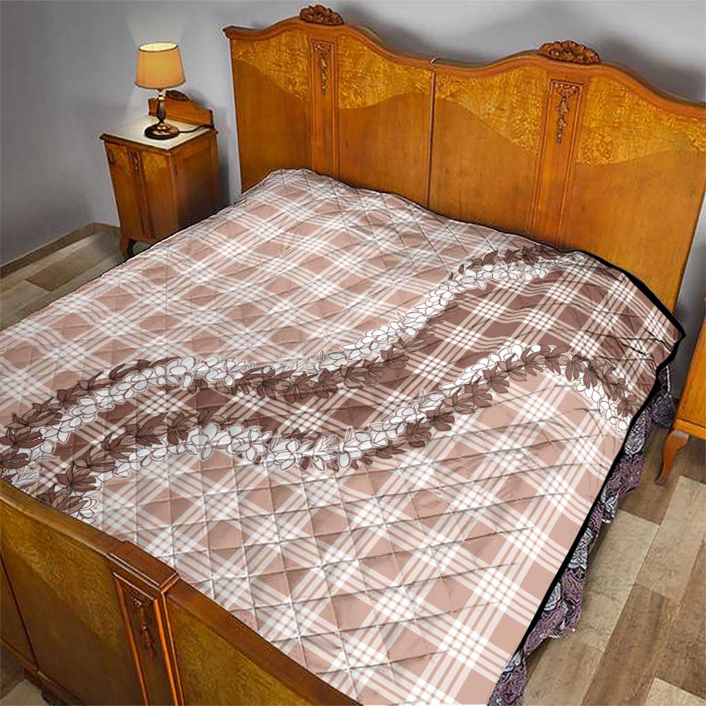 Beige Hawaii Palaka Quilt Hawaiian Honohono Lei LT05 - Polynesian Pride