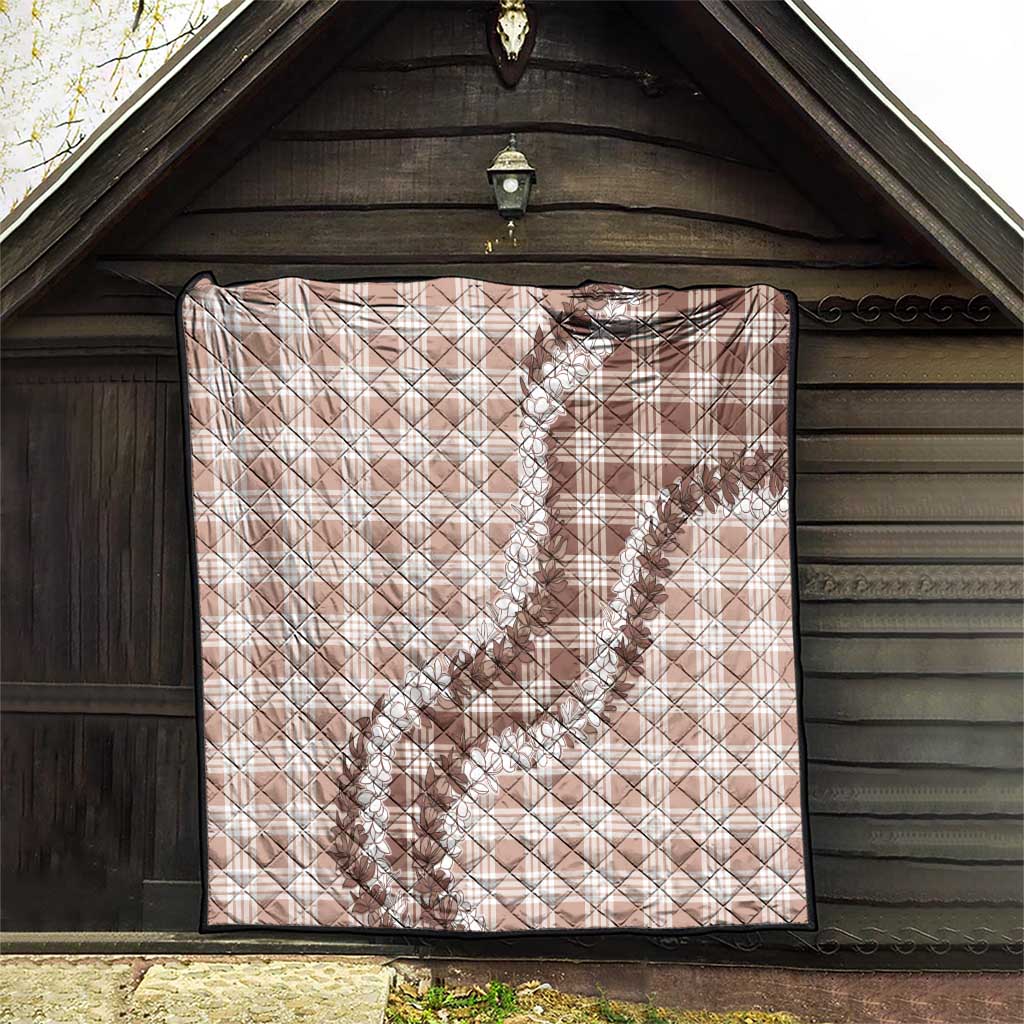 Beige Hawaii Palaka Quilt Hawaiian Honohono Lei LT05 - Polynesian Pride