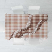 Beige Hawaii Palaka Tablecloth Hawaiian Honohono Lei