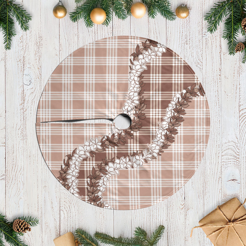 Beige Hawaii Palaka Tree Skirt Hawaiian Honohono Lei LT05 Casual Beige - Polynesian Pride