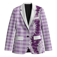 Violet Hawaii Palaka Blazer Hawaiian Honohono Lei