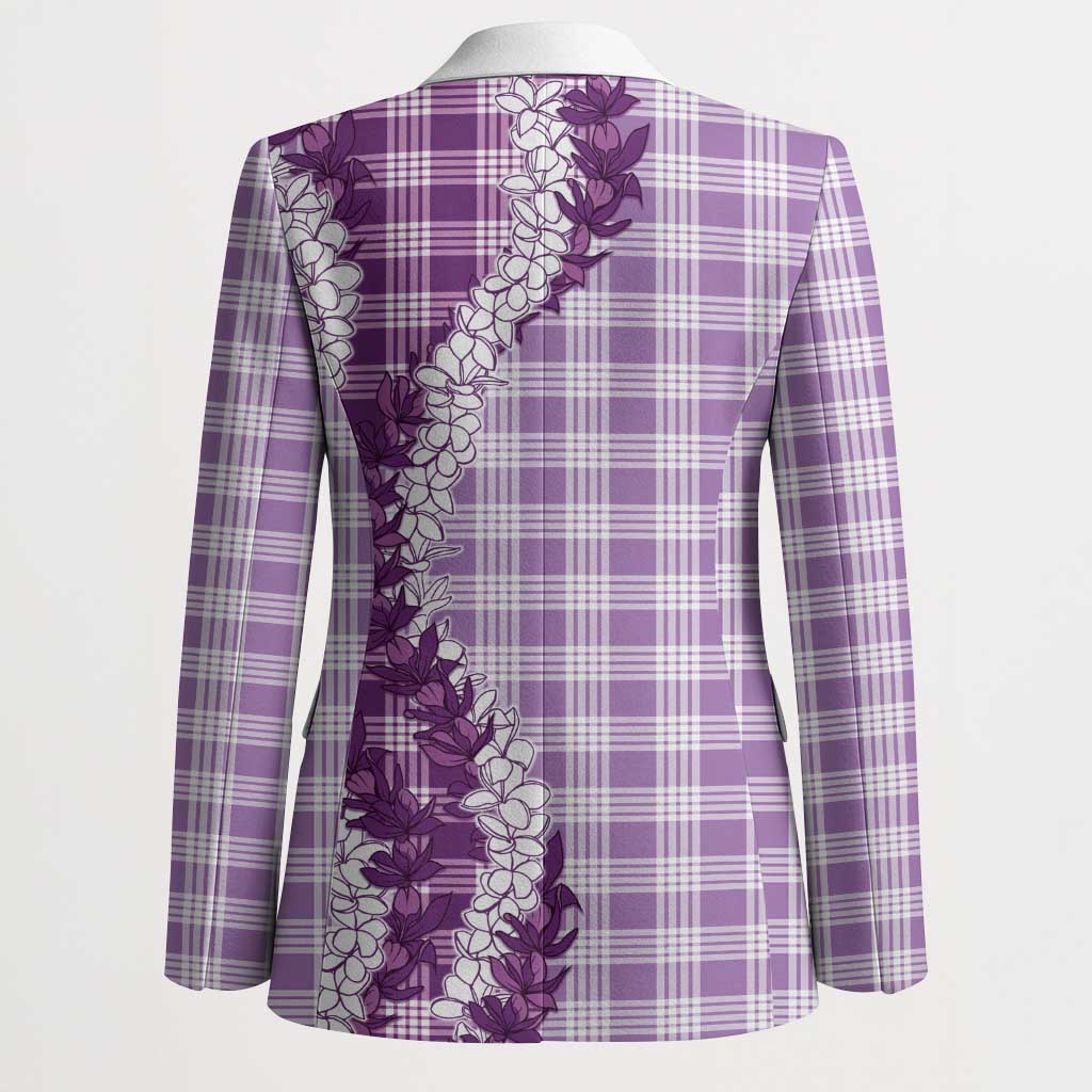 Violet Hawaii Palaka Blazer Hawaiian Honohono Lei