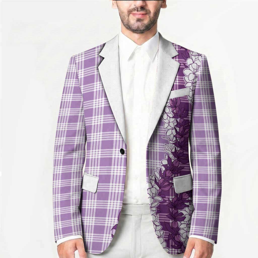 Violet Hawaii Palaka Blazer Hawaiian Honohono Lei